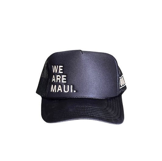 We Are Maui Black Hat - Pre-order