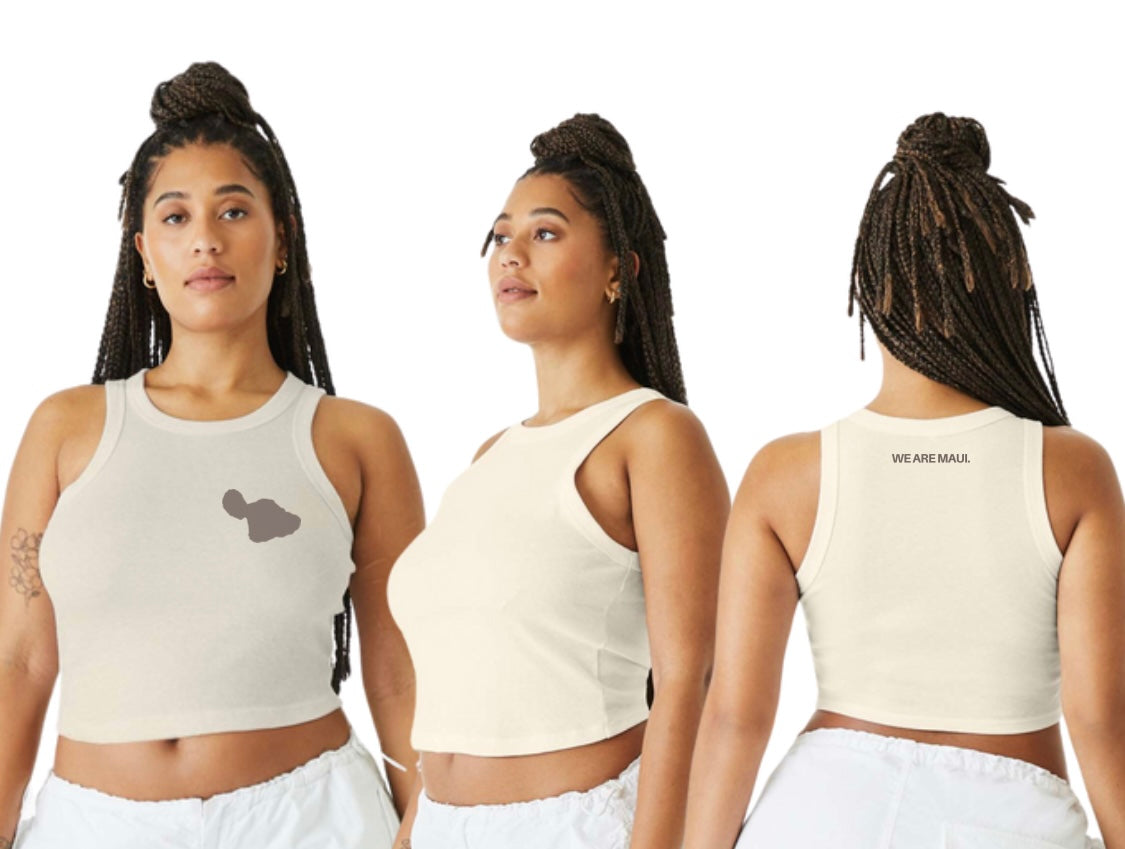 Keep Maui Close To Your Heart Crop Tank