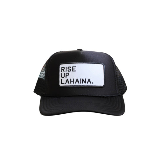 The Rise Up Lahaina Patch Hat — Black Rock